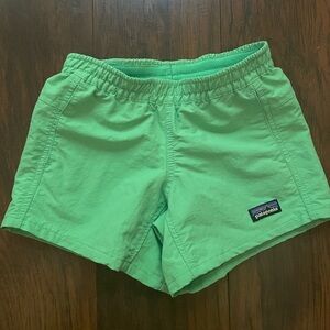 Patagonia Boys Green Swim Trunks | Size 5/6 XS (5T) | Quick-Dry Board Shorts